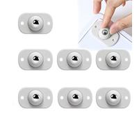 Kzouenzu Minirruedas Para Muebles [8 Piezas], Ruedas Universales De Acero Giratorias De 360°, Ruedas Muebles, Ruedas Adhesivas Para Bricolaje Para Muebles Pequeñas Mesita Caja, Blanco