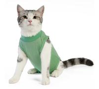 kzrfojy Traje de recuperación de cirugía de gato profesional para heridas abdominales quirúrgicas o enfermedades de la piel, alternativa de collar electrónico para gatos y perros después de la