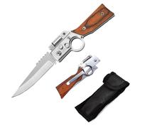 KZWXS Cuchillo con forma de aleta Ak47 Edc portátil Multi -Function Folding cuchillo con linterna es adecuado para vectores diarios y camping al aire libre (M)