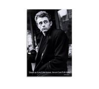 KZXBOCXHV Póster de James Dean en lienzo para pared, impresión en lienzo para el hogar, gimnasio, oficina, dormitorio, decoración de pared retro, 40 x 60 cm, estilo sin marco