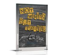 KZXBOCXHV Póster de Loyle Carner con texto en inglés "Not Waving, But Drowning" (40 x 60 cm)