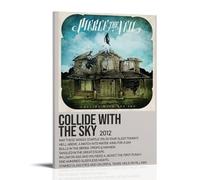 KZXBOCXHV Póster de Pierce The Veil Collide with The Sky - Lienzo decorativo para el hogar, gimnasio, oficina, dormitorio, decoración de pared retro, 50 x 75 cm, estilo marco