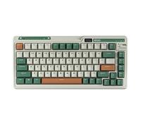 KZZI K75 PRO RGB 75% teclado mecánico inalámbrico, modo triple BT5.0/2.4G/USB-C 82 teclas, teclado para juegos intercambiable en caliente con botón e indicador de alimentación
