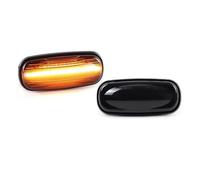 KZZYPJ Intermitente Lateral Para Land Para Rover Para Defender Para TD5 Para Freelander 1998-2015 LED Impermeable Lente Ahumada Que Fluye Luz Señal Giro