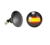 KZZYPJ Intermitente Lateral Para Land Para Rover Para Range Para L322 2002-2011 2012 2 Uds Lámpara LED Posición Lateral Señal Giro Luces Ámbar Dinámicas(Smoked Dynamic Amber)