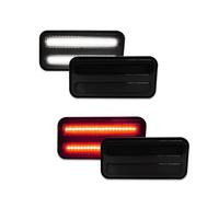 KZZYPJ Intermitente Lateral Para Pontiac Para Firebird Para Trans Luces LED Delanteras Ámbar Blancas Traseras Rojas Para Lateral Parachoques Señal Giro(4pcs White Red)