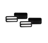 KZZYPJ Intermitente Lateral Para Pontiac Para Firebird Para Trans Luces LED Delanteras Ámbar Blancas Traseras Rojas Para Lateral Parachoques Señal Giro(4pcs White)