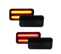 KZZYPJ Intermitente Lateral Para Pontiac Para Firebird Para Trans Luces LED Delanteras Ámbar Blancas Traseras Rojas Para Lateral Parachoques Señal Giro(4pcs Amber Red)