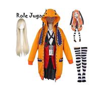 (L-100 pegatinas) Sudadera con capucha de Rune Runa Yomozuki, jugadora compulsiva del anime Kakegurui,