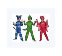 (L 130-140CM-Azul) Disfraz infantil de búho, chico gato o gecko (E)