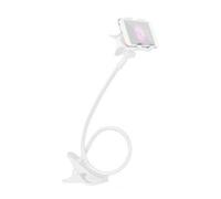 (L, 2) Universal Phone Holder Adjustable Gooseneck Stand 360 Rotation Aluminum Alloy Base for Hands Free Watching Movies Reading in Bed