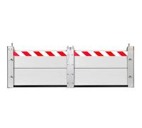 L 3.3m x H 80cm Barrera Contra Inundaciones, Barrera Anti Inundaciones, Barrera MóVil de ProteccióN Contra Inundaciones en Puertas, Alto Puerta de Garaje Kit Umbral Barrera InundacióN