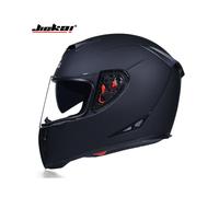 (L-4 (3)) Casco de motocicleta de cara completa seguro con doble lente, última versión, material ABS,