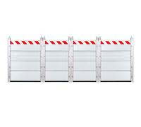 L 8.6m x H 120cm Barrera Contra Inundaciones, Barrera Anti Inundaciones, Barrera MóVil de ProteccióN Contra Inundaciones en Puertas, Alto Puerta de Garaje Kit Umbral Barrera InundacióN