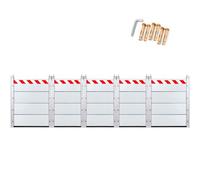 L 9.38m x H 40cm Barrera Contra Inundaciones, Barrera Anti Inundaciones, Barrera MóVil de ProteccióN Contra Inundaciones en Puertas, Alto Puerta de Garaje Kit Umbral Barrera InundacióN