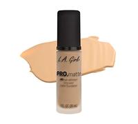 L.A. Girl - Base de Maquillaje PRO.matte | Minimiza Poros y Líneas Finas | Fórmula sin Parabenos con Vitamina E, B5 y Aceite de Girasol | Acabado Suave y Mate, Bisque, 30 ml