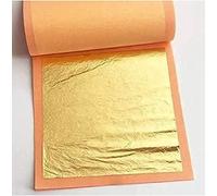 L.A. Gold Leaf Pure Gold Leaf Varakh - 10 láminas de 2 x 3 pulgadas para decoración de dulces, pasteles, chocolate, supari, sueros, medicina ayurvédica, decoración, kits de belleza facial, artes de
