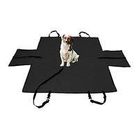Bolsa Asiento Perro Negro Cama Impermeable Perro para Perros - Funda para Asiento Trasero para Mascotas Protector de Maletero Funda para Botas - Protección con Solapa de Parachoques / Antideslizante