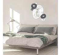 L:A:S Laser Art Style Cuadro Cabezal VIRGONA con NIÑO Moderno para Habitación SI-427L, Madera, Blanco-Antracita, 55 x 65 cm