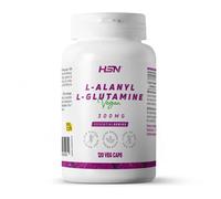 HSN L-Alanil-L-Glutamina 300mg | 120 Cápsulas Vegetales | Dipéptido Alanina-Glutamina para Pre Entrenamiento | 1 Cápsula al Día | 100% Vegano, Sin Gluten, No GMO