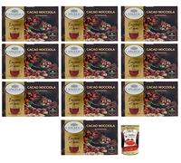 L' Angelica Tisana Cacao e Nocciola - Té de hierbas con cacao y avellana, paquete de 15 filtros + lata italiana gourmet Polpa di Pomodoro de 400 g