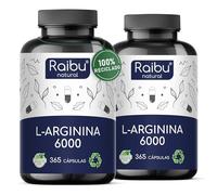 L-Arginina 730 Cápsulas Veganas - 6000 mg de L Arginina HCL Pura (de los cuales 4976 mg son puros) por Dosis Diaria - Alta Dosificación - Sin Aditivos y Probado en Laboratorio (Paquete de 2)