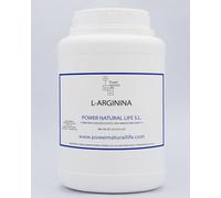 L-Arginina en Polvo Power Natural Life | 100% Pura | Sin Añadidos ni Excipientes | Envase de 1 kg | No GMO, Vegano, Sin Gluten