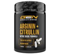 L-arginina + L-citrulina - 320 cápsulas - 1100 mg por cápsula - Ultra Caps de dosis extra alta con arginina base y citrulina en proporción 1:1 - Premium Combinación de aminoácidos
