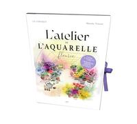 L’atelier de l’aquarelle fleurie: Avec 1 livre de méthodes pour s’initier + 20 modèles inédits à peindre