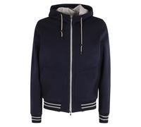 L.B.M. 1911 - Chaqueta bomber de lana gris con capucha - Sweatshirts & Hoodies - Hombre - Azul - S -