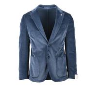 L.B.M. 1911 - Chaqueta Stondata de terciopelo - Jackets - Hombre - Azul - M -