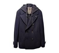 L.B.M. 1911 - Peacoat cruzado con capucha desmontable - Coats - Hombre - Azul - L -