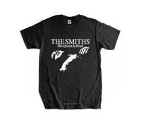 (L,black)Men Cotton T Shirt Summer Tops The Smiths "the Queen Is Dead" - T-shirt, 1980's Indie, Morrissey Bigger Size Homme Black T-shirt