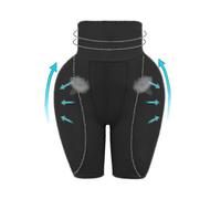 (L,Black)Silicone Hip Lifters with Padded Panties for Women's Enhanced Butt and Hip Support