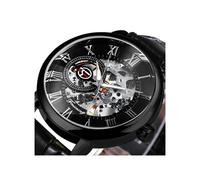 (L BLK ALL BLACK) Relojes mecánicos automáticos de marca superior Forsining para hombres y mujeres de