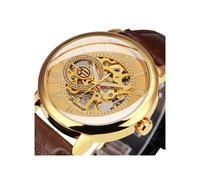(L BN GOLD GOLD) Relojes mecánicos automáticos de marca superior Forsining para hombres y mujeres, moda