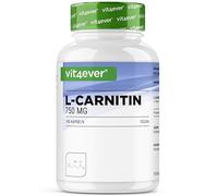 L-Carnitina - 180 cápsulas veganas - Altamente dosificado con 3000 mg por porción diaria - Premium: 100% L-Carnitina Tartrato sin aditivos - Vegano