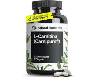 L-Carnitina 2000 - materia prima registrada de la marca Carnipure® de Lonza - 2.000 mg de L-carnitina por dosis diaria - 120 cápsulas - vegana, de alta dosificación, sin aditivos
