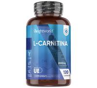L-Carnitina - 2000 mg 120 cápsulas - Suplemento Vegano Sin Estearato de Magnesio