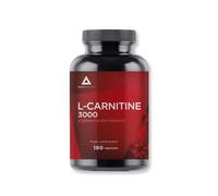 L Carnitina 3000 Cápsulas- 180 cápsulas 100% L-Carnitina Tartrato- Aumento de Energía y resistencia -Mejora el rendimiento y la recuperación- Suplemento Deportivo- Vegano- Bodyathlon