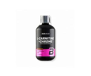 L-Carnitina 35.000 mg + Concentrado de Cromo Naranja 500ml - Carnitina con cromo en forma líquida - BiotechUSA