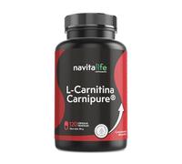 L Carnitina Carnipure® de Lonza 2000 mg, 120 Capsulas Vegetales | Máxima Pureza y Biodisponibilidad | Alta absorción | Aumento de Energia y Resistencia | Vegano, Sin Gluten, Sin Aditivos | Navitalife
