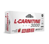 L-CARNITINE 3000-20 Viales 10 ml FRESA ACIDA - Suplementos Alimentación y Suplementos Deportivos - Vitobest