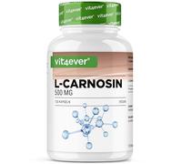 L-carnosina - 120 cápsulas - Alta dosis con 1000 mg por ración diaria - Aminoácido puro obtenido mediante fermentación vegetal - Sin aditivos, vegano