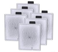 L - Cartuchos de filtro de repuesto para acuarios Aqueon QuietFlow - Paquete de 6, negro y plateado, tela no tejida + carbón activado + zeolita, 17 x 14 x 1 cm / 12,5 x 10,5 x 1 cm / 9,5 x 7,2 x 1 cm
