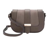 L.CREDI Bolso de la compra para mujer PETRINA, gris oscuro, Mittelgroße