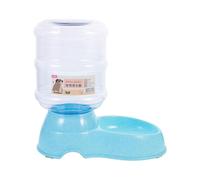 L Dispositivo Azul Automática de Alimentación 3,8 Perros y Gatos | Plástico, Control de Cantidad y Base Antideslizante, Estructura Desmontable, para Comida y Agua