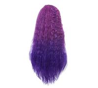 L-Email Wig 70Cm / 27.5Inches Long Women Pelucas Gradient Colors Rizado Fibra De Alta Temperatura Pelo Sintético Perucas Cosplay Peluca 28Inches Purple