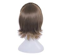 L-Email Wig Game Persona 5 Cosplay Pelucas Ann Takamaki Makoto Niijima Futaba Sakura Ren Amamiya Pelo Sintético Perucas Peluca De Cosplay 30Cm Marrón