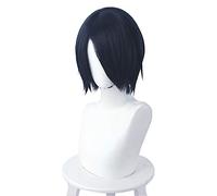 L-email wig Kaguya-sama Love is War Yuu Ishigami Cosplay Wig Short Blue Straight Cosplay Wigs Heat Resistant Synthetic Hair
